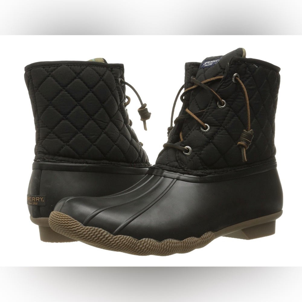 Sperry Saltwater Quilted Nylon Boot Sz 8.5